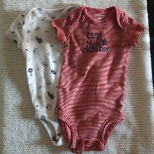 Brand New 3mo. Carter's Onesie Set of 2